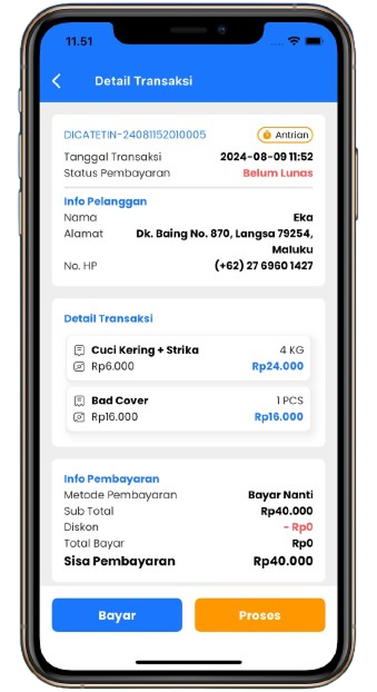 Akses aplikasi laundry dari HP dan laptop - Software POS laundry cloud-based untuk monitoring bisnis real-time